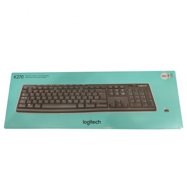 Logitech Wireless K270 Tastatur black