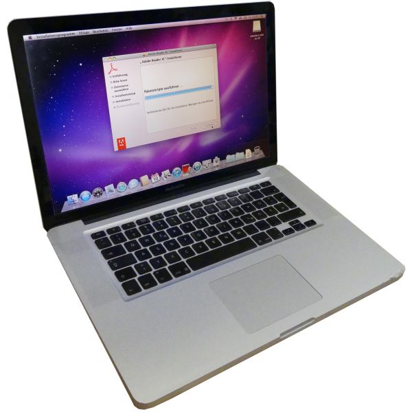 Installation je Programm für Apple MacBook