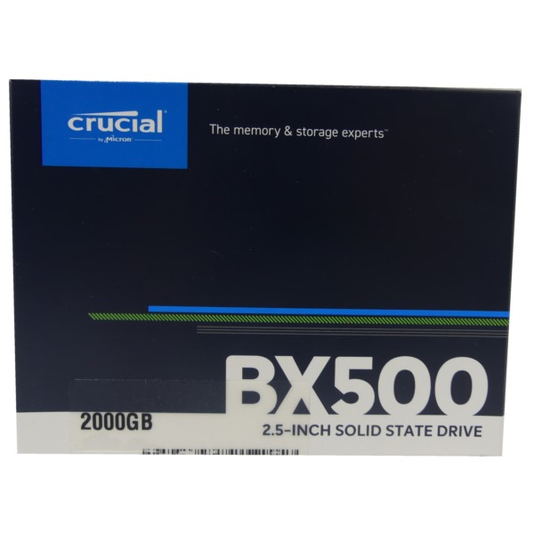 Crucial BX500 2000GB 2TB 6,4cm (2,5) SATA III SSD CT2000BX500SSD1